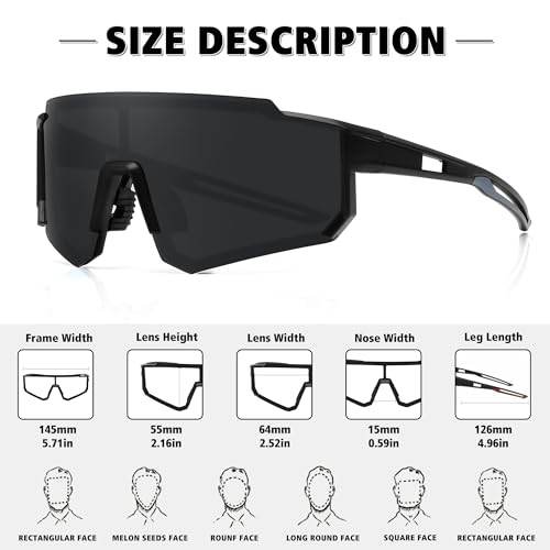 STORYCOAST Polarized Sports Sunglasses for Men WomenBike Glasses Cycling Mountain Bike Sunglasses UV400 Protection - The Victory Sport Store