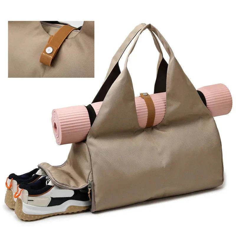 Women'S Multi-Purpose Sports Bag - Waterproof with Shoe Pocket for Yoga, Gym, and Travel - The Victory Sport Store