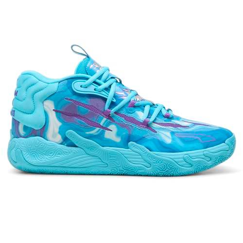 PUMA Mens Mb03 Buzz City Lace Up Basketball Sneakers Shoes Blue Purple - The Victory Sport Store