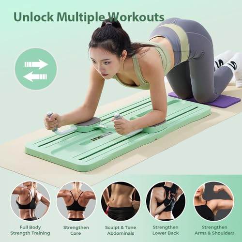 MultiFunctional Exercise BoardHome Pilates ReformerWorkout Equipment for Abdominal Core Strength Training Exercise Board for Home Gym FitnessFoldable Lightweight and Efficient - The Victory Sport Store