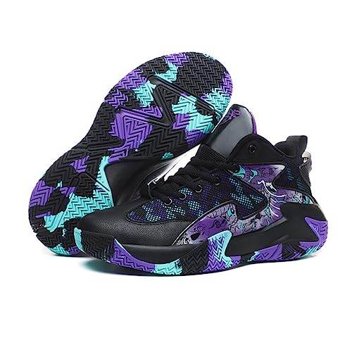 Man Basketball Shoes Breathable Cushioning Sneakers NonSlide Hightop Professional Lightweight Sports Running - The Victory Sport Store